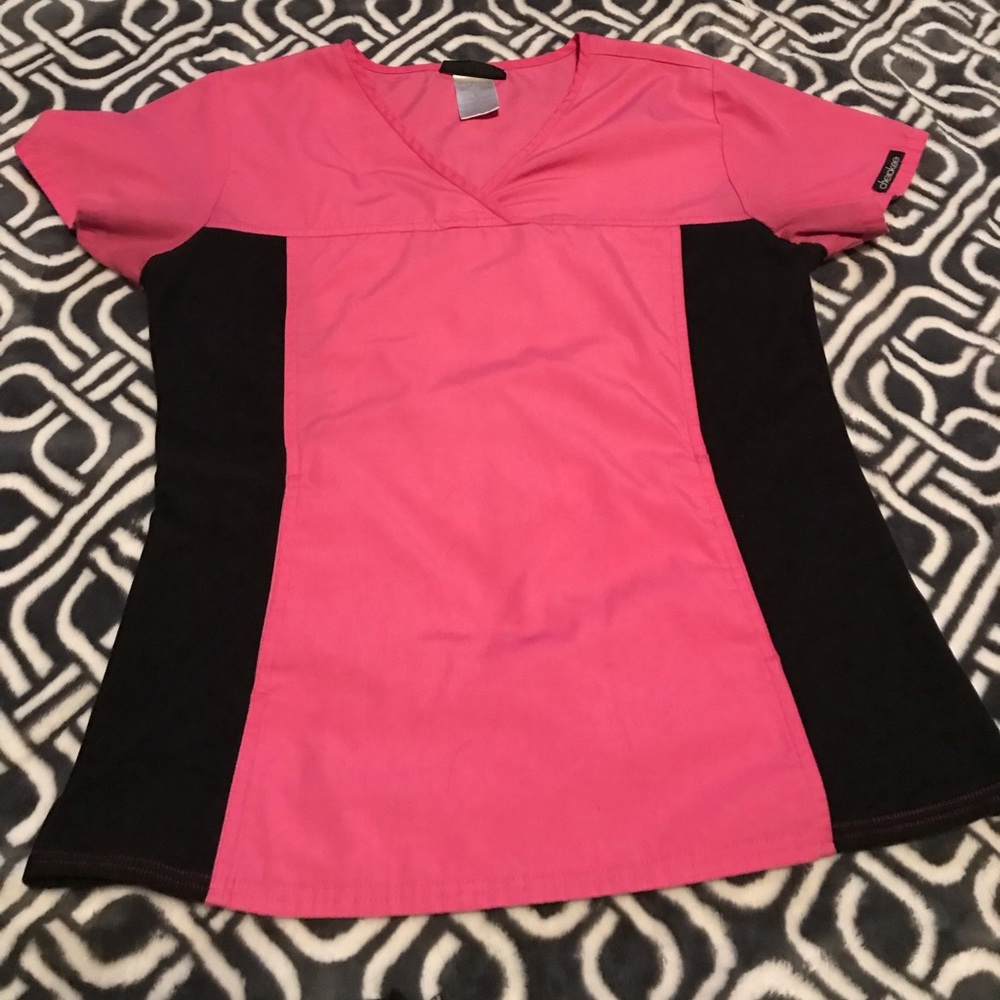 Pink scrub top